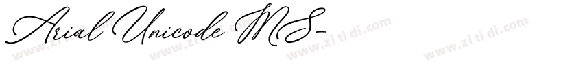 Arial Unicode MS字体转换